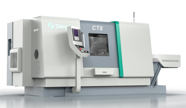 CT8   CT系列萬(wàn)能車(chē)削中心在小批量加工和中等批量加工方面表現(xiàn)卓越，因其新增加了副主軸，動(dòng)力刀具和Y軸等擴(kuò)展配置，使得CT系列萬(wàn)能車(chē)削中心能夠完成高要求的全套車(chē)銑復(fù)合復(fù)雜加工應(yīng)用。此外，CT系列萬(wàn)能車(chē)削中心集成式電主軸和快速轉(zhuǎn)換的伺服動(dòng)力刀塔，將輔助加工時(shí)間縮短了25%，從而相應(yīng)提高了生產(chǎn)率和經(jīng)濟(jì)效益。